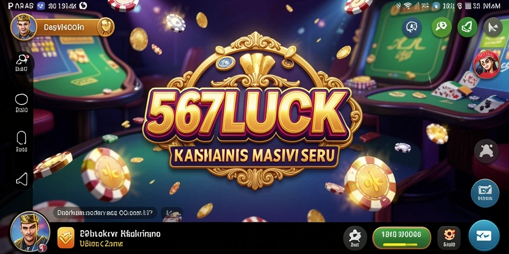 Tangkapan layar gameplay 567LUCK yang menampilkan suasana kasino yang seru.