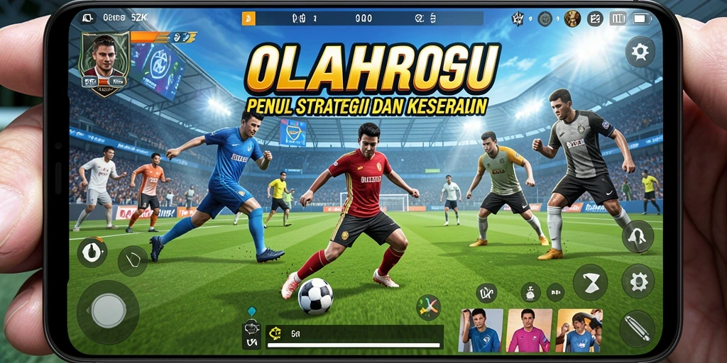 Tampilan tangkapan layar menunjukkan pengalaman gameplay olahraga yang intens.