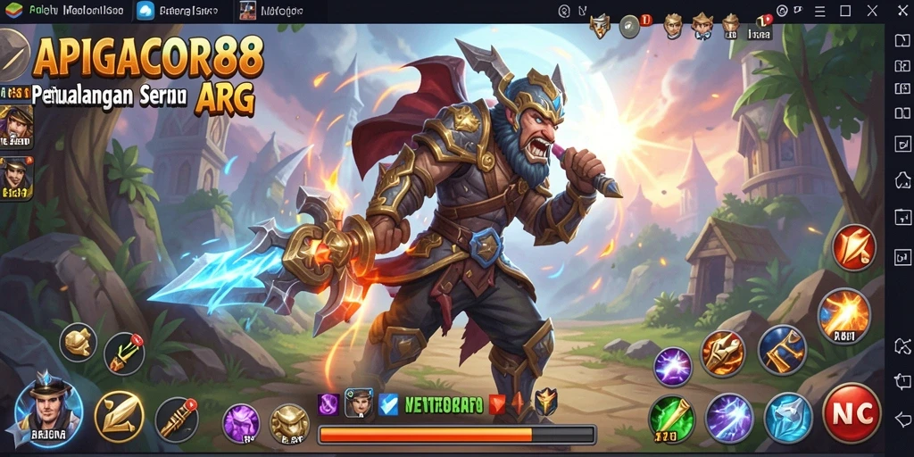 Tampilan gameplay seru dalam APIGACOR88 dengan aksi mendebarkan.