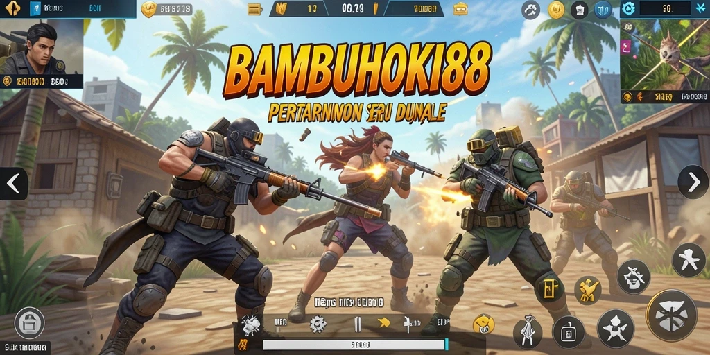 Tampilan gameplay <strong>BAMBUHOKI88</strong> yang penuh aksi dan mendebarkan.