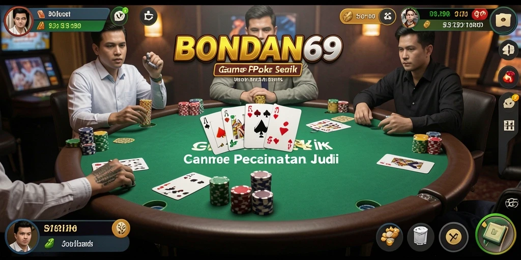 Tampilan utama permainan Poker BONDAN69 yang seru