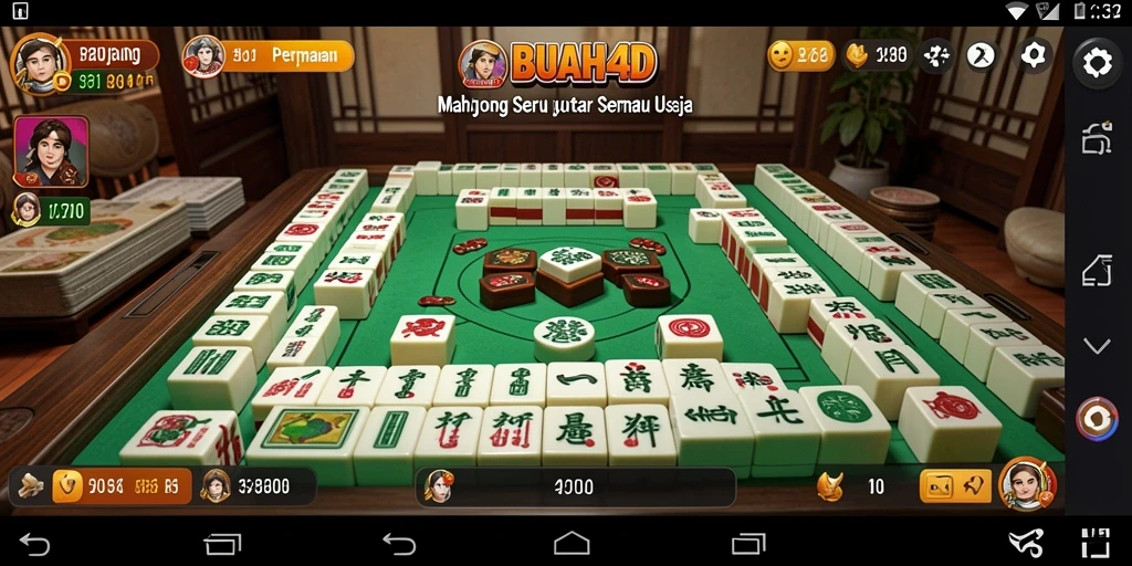 Tampilan gameplay seru dan menantang di BUAH4D.
