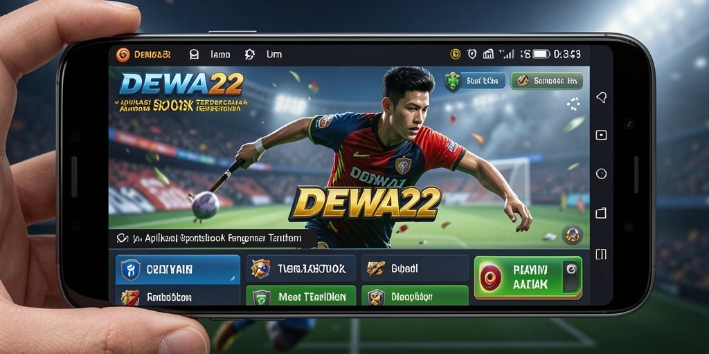 Screenshot utama DEWA22 menampilkan interface taruhan yang interaktif dan menarik.