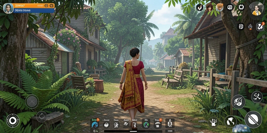 Tampilan gameplay menarik dari DEWI567 yang menunjukkan aktivitas karakter.