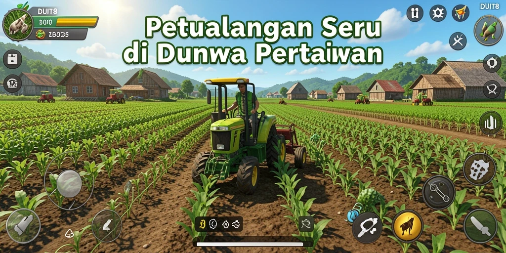 Tampilan gameplay yang menarik di dunia pertanian