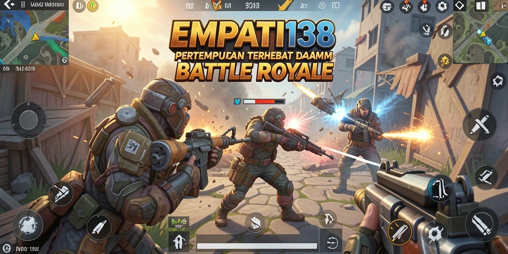 Gameplay seru dalam <strong>EMPATI138</strong> dengan aksi Battle Royale yang mendebarkan.