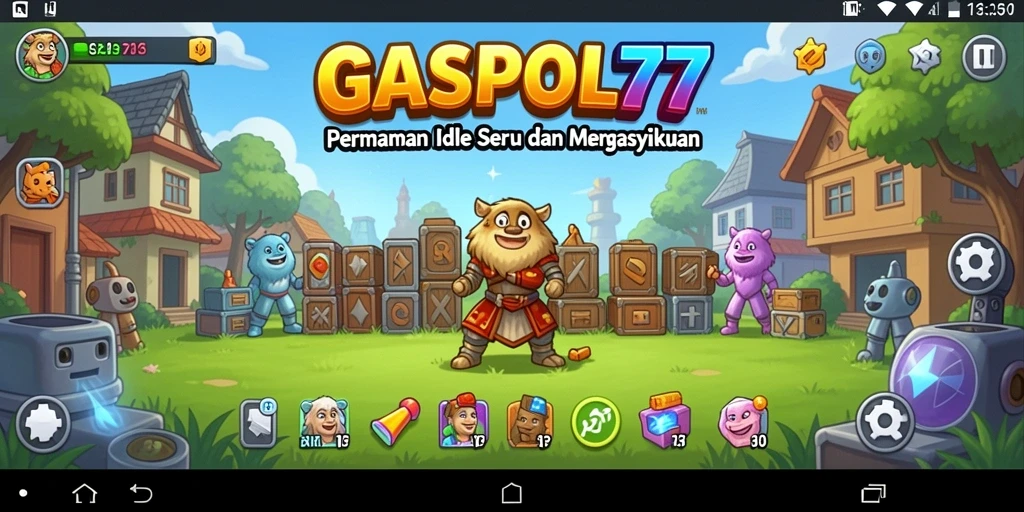 Screenshot utama GASPOL77 menampilkan gameplay Idle yang seru.