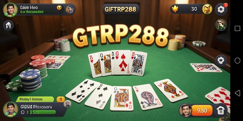 Screenshot menampilkan gameplay Gaple yang seru dan interaktif.