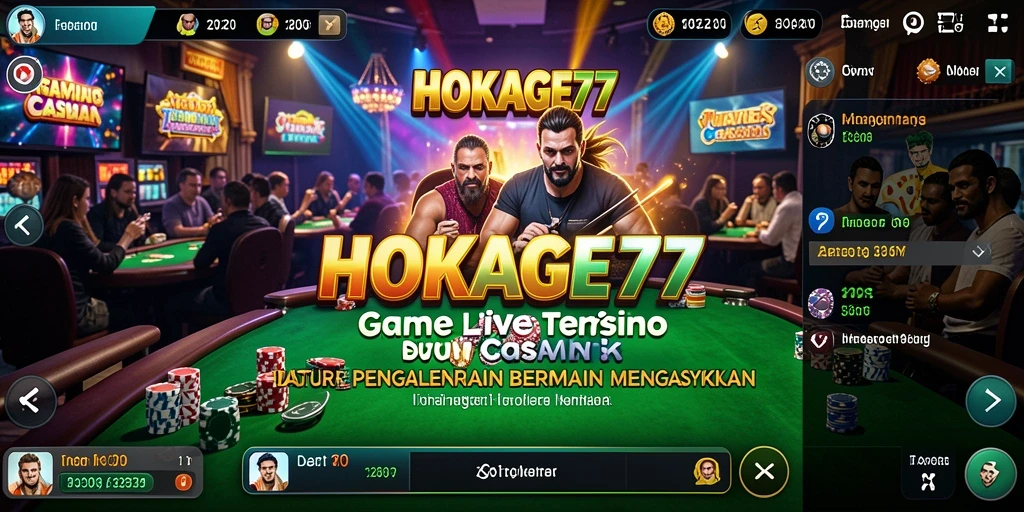 Gameplay HOKAGE77 yang seru dengan dealer profesional dalam suasana Live Casino.
