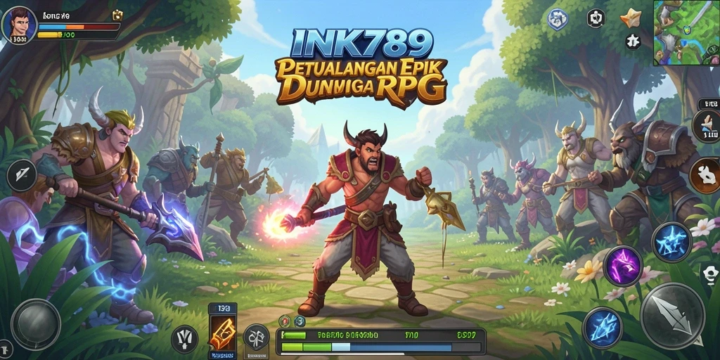 Tampilan gameplay RPG yang mendebarkan dan penuh aksi.