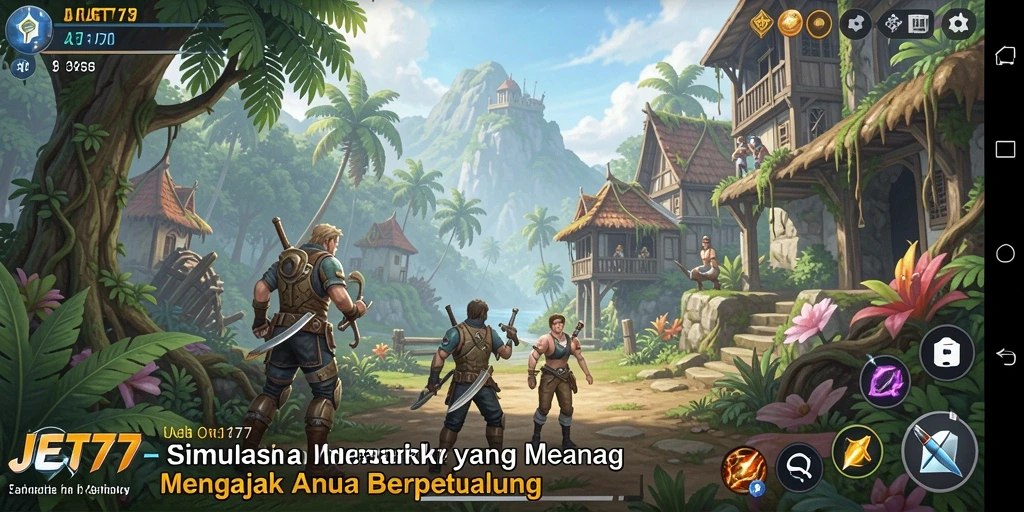 Screenshot gameplay JET77 yang menampilkan pengalaman simulasi yang mendalam.