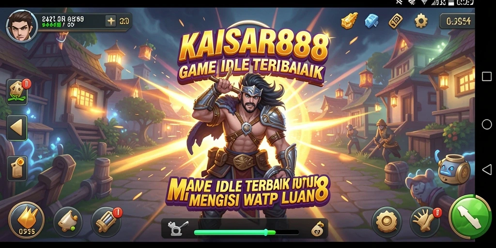 Screenshot menunjukkan gameplay KAISAR888 dengan elemen Idle yang menarik.