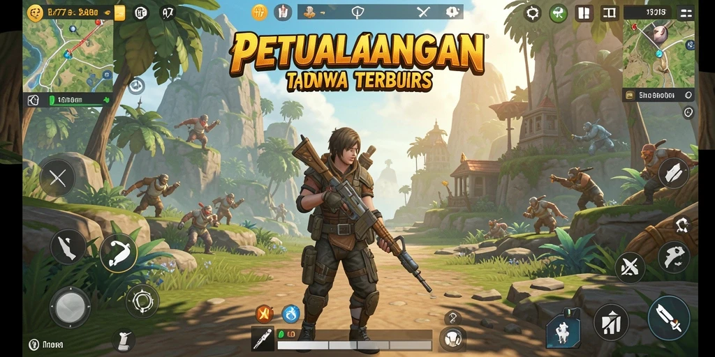 Tampilan gameplay yang memukau dalam dunia terbuka L777.