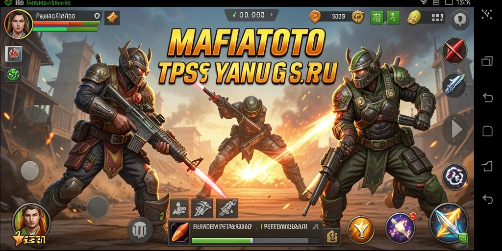 Tampilan menegangkan dari gameplay TPS MAFIATOTO.