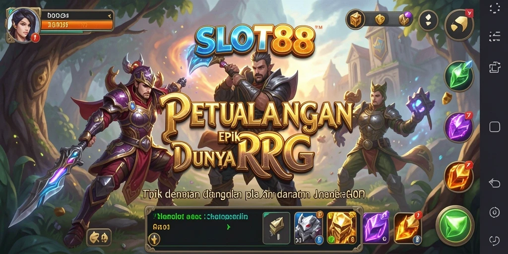 Tampilan gameplay menarik dari SLOT88 yang mengundang petualangan.
