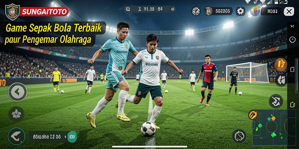 Screenshot SUNGAITOTO menampilkan pertandingan sepak bola yang seru dan intens.