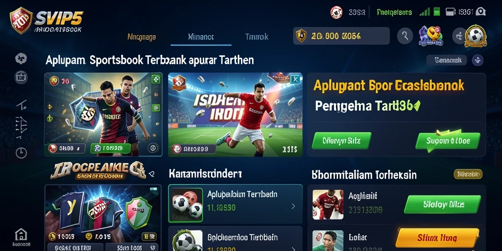 Tampilan gameplay menarik dari aplikasi Sportsbook SVIP5.