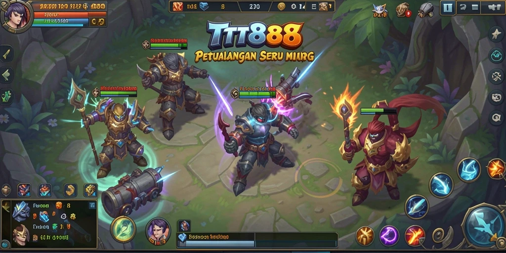 Menampilkan gameplay seru TTT888 dalam dunia MMORPG.